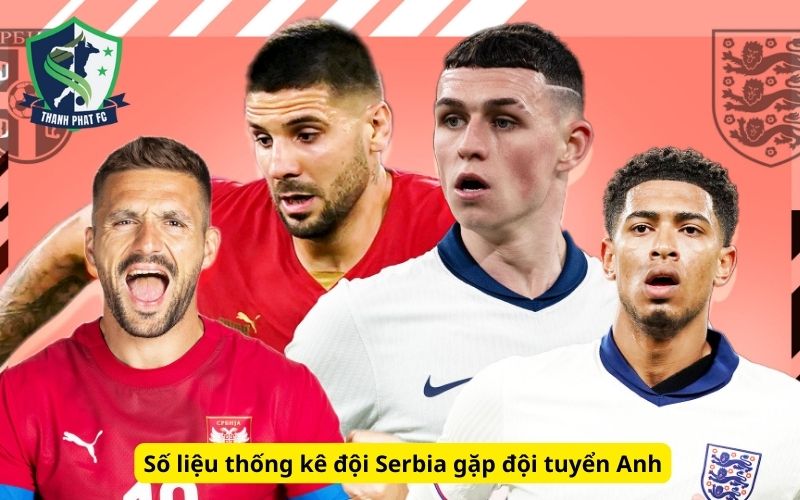 Số liệu thống kê đội Serbia gặp đội tuyển Anh
