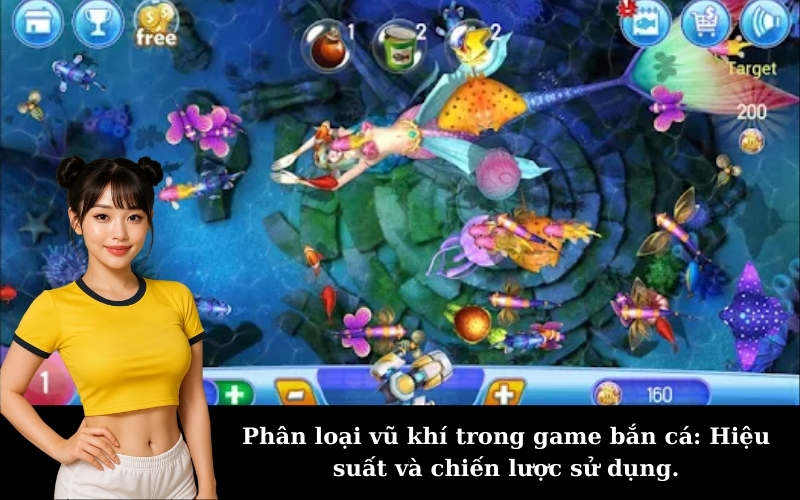Phân loại vũ khí trong game bắn cá: Hiệu suất và chiến lược sử dụng.