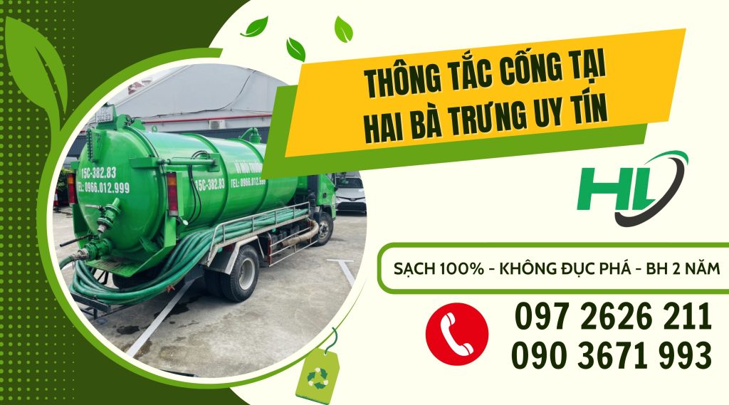Thông Tắc Cống Tại Hai Bà Trưng Uy Tín